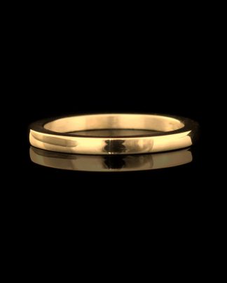 square yellow gold ring